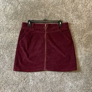 Women’s Burgundy Skirt